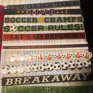 Crafts supplies Soccer Themed